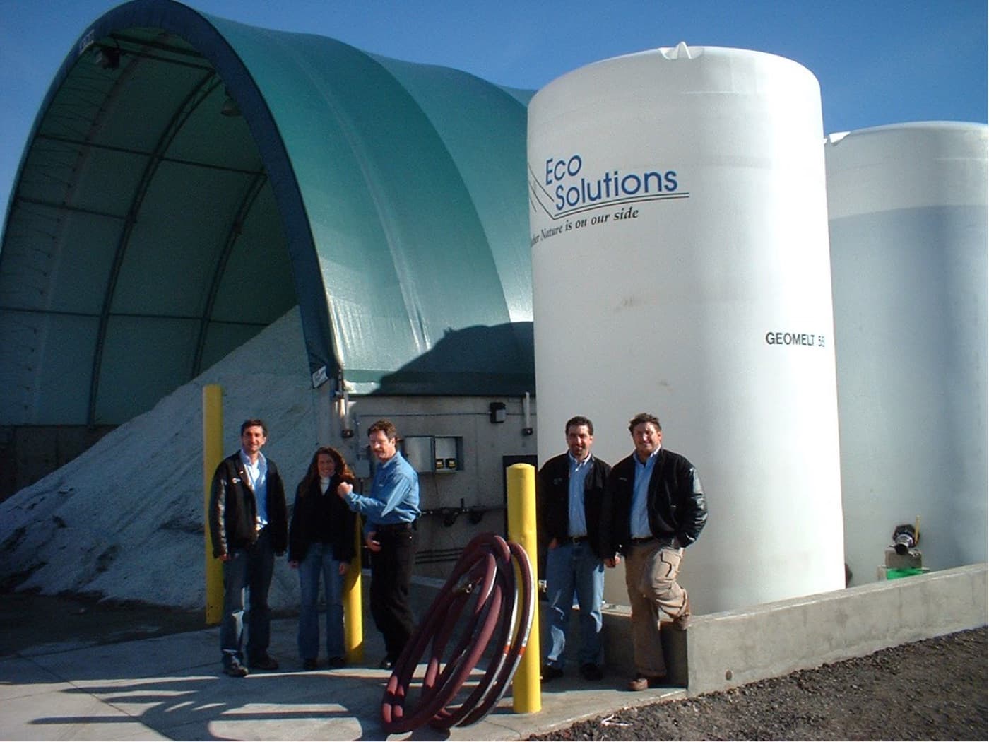 Eco Solutions facility with branded storage tanks