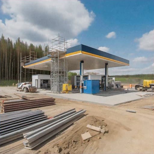 Filling station #2 site under construction